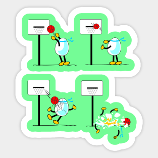 Egg Sports Academy- Basketball Sticker